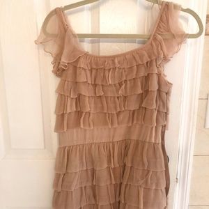 French Connection blush layered dress